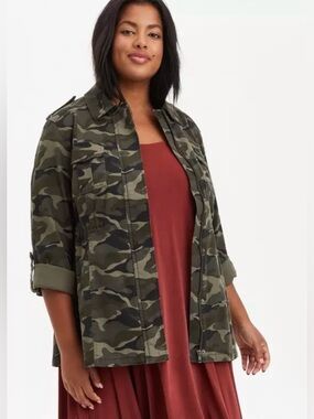 Torrid - Twill Anorak Camo Utility Jacket